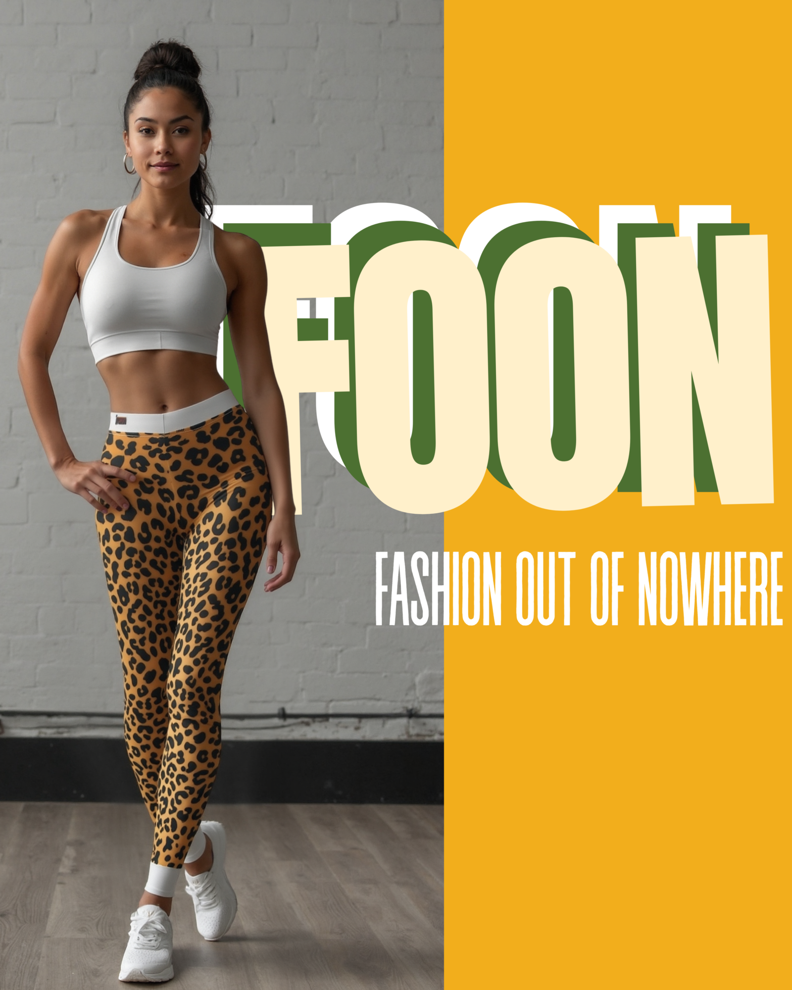 Fashion-forward women in Wild Leopard Print Casual Leggings, a stylish choice for workout or loungewear. These statement leggings feature a high-waist design for a flattering fit and are crafted as designer leggings ideal for a sport-luxe aesthetic. Designed to be squat-proof and made from 4-way stretch material, these compression leggings offer ultimate comfort. Perfect for the gym or athleisure wear!