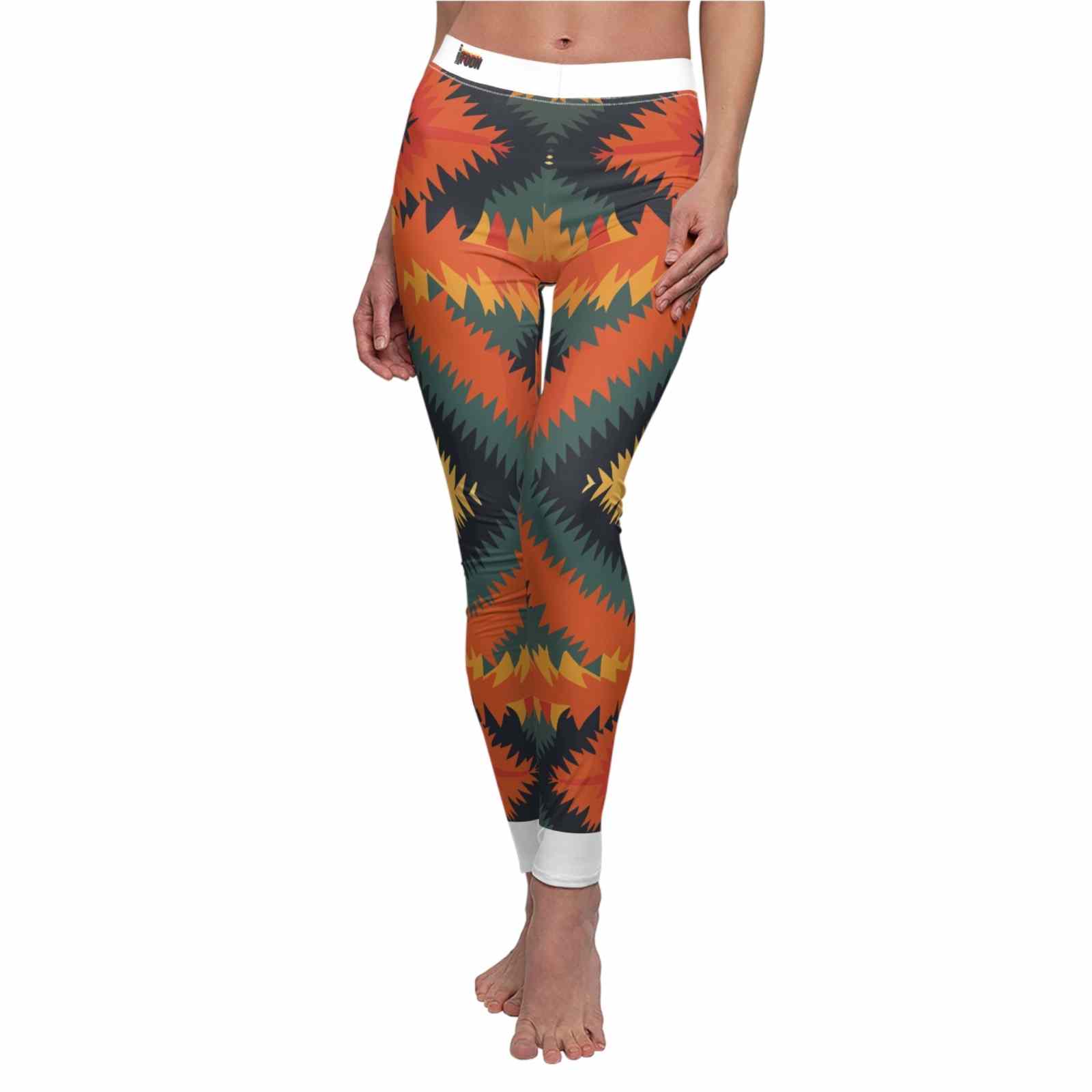 Einzigartige Designer-Leggings für Damen mit nachhaltigem High-Waist-Print, atmungsaktiv und vielseitig für Yoga und Sport.