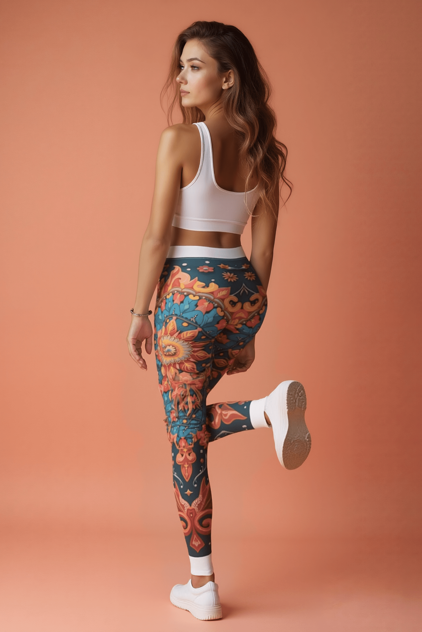 Vibrant Bohemian Women's Leggings, Colorful Casual Wear, Comfortable Active Leggings, Festival Ready Leggings, Gift for Her, Yoga Pants - Studio Nowhere All Over Prints