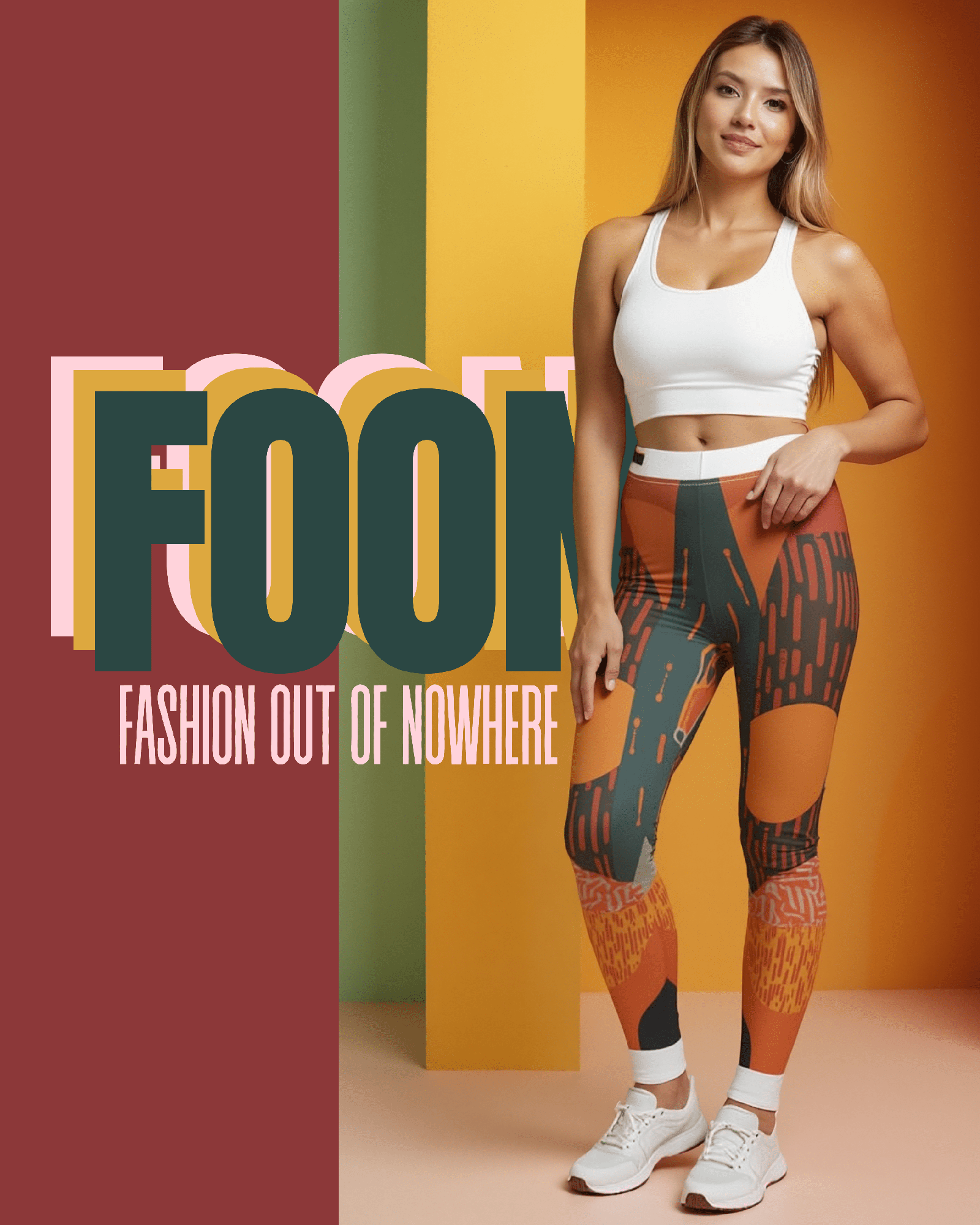 Vibrant Women's Casual Leggings, Colorful Stretchy Pants, Activewear, Fitness Leggings, Unique Patterned Tights - Studio Nowhere All Over Prints