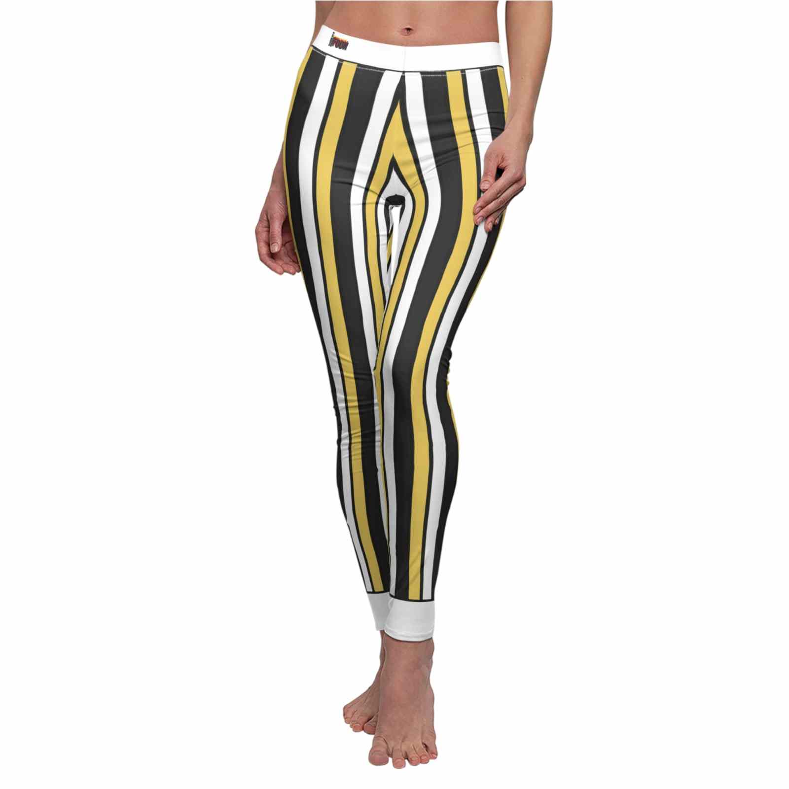 Chic Women’s High Waist Yoga Leggings - Designer Print, Eco-Friendly, Premium Activewear