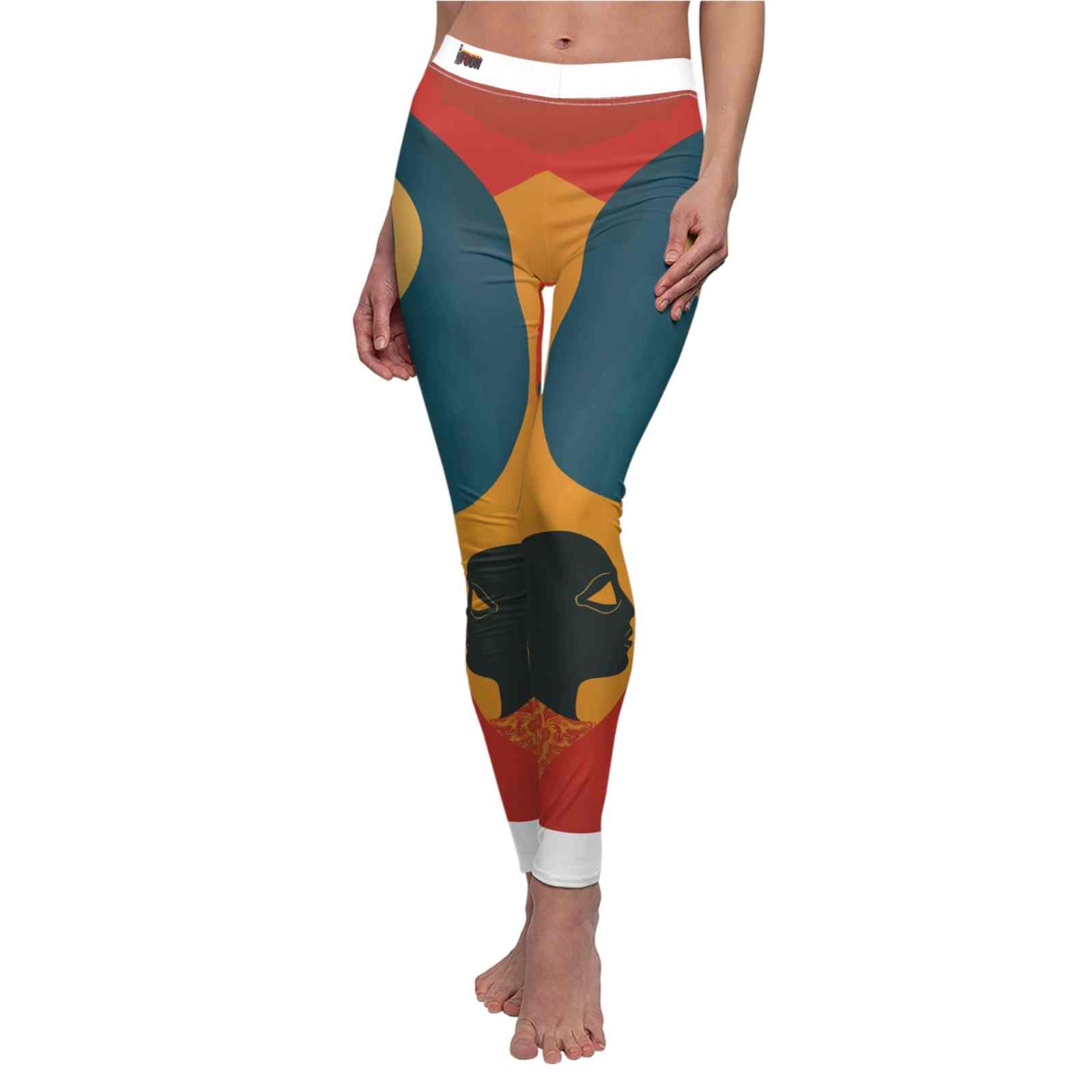 Vibrant Women's Designer Leggings - High Waist, Sustainable Yoga & Workout Pants, Unique Art Print