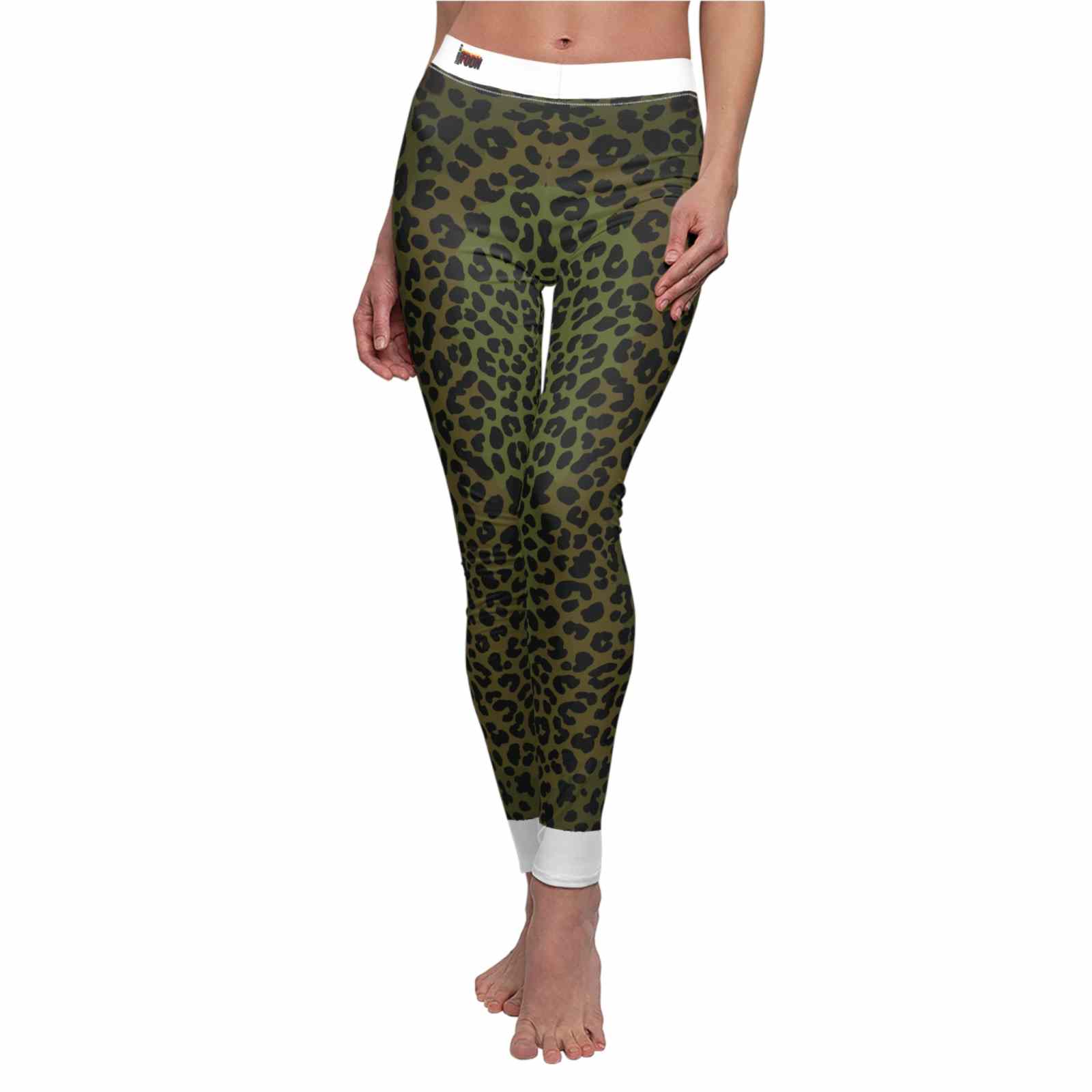 Stylish Women's Leopard Print Designer Leggings | Premium Sustainable High Waist Yoga Pants