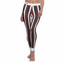 Stylish Striped Casual Leggings featuring a high-waist design and vibrant vertical stripes. These statement leggings by a star designer Christofffe combine fashion and function, perfect as sport-luxe leggings for your athleisure collection. Made from a durable fabric, they offer 4-way stretch, compression, and are squat-proof, making them ideal for yoga or gym workouts while providing seamless comfort.