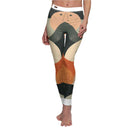 Stylish Women's Leggings featuring a unique art design, perfect for casual wear. These statement leggings are designed for both fitness and lounge, offering a comfortable all-day fit. With designer leggings style, these high-waist leggings provide a flattering look while being squat-proof and made from 4-way stretch material. Enjoy the benefits of compression technology along with seamless construction for maximum comfort, making them ideal gym leggings and versatile athleisure leggings.