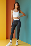 Designer Women's High Waist Yoga Leggings featuring a unique printed leopard design, perfect for yoga and active lifestyle.