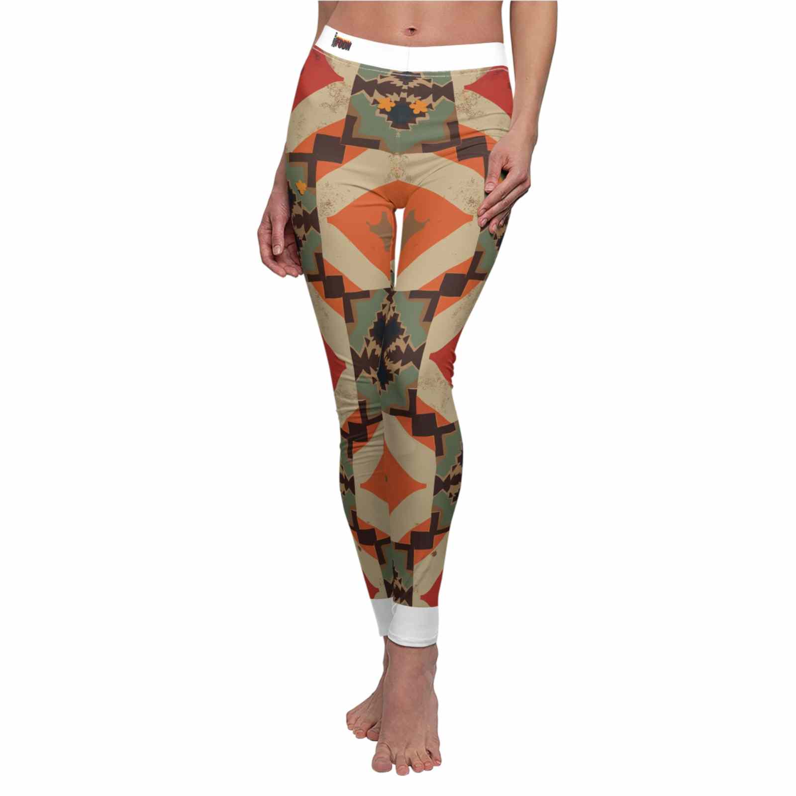 Exclusive Designer High Waist Yoga Leggings for Women - Sustainable Premium Printed Leopard Leggings