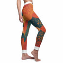 Vibrant Women's Casual Leggings featuring a colorful design perfect for activewear. These statement leggings are designed by a star designer, showcasing sport-luxe style with high-waist comfort. Ideal for workouts, these squat-proof leggings provide 4-way stretch and compression, making them seamless gym leggings perfect for athleisure wear.