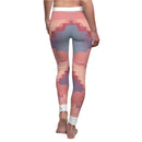 Chic Women's Casual Leggings displayed from the back, revealing the beautiful design and premium construction. These compression leggings by designer Christofffe are high-waist and seamless, providing maximum comfort and support for any activity. Ideal for yoga, the gym, or daily wear, these sport-luxe and squat-proof leggings are a must-have.
