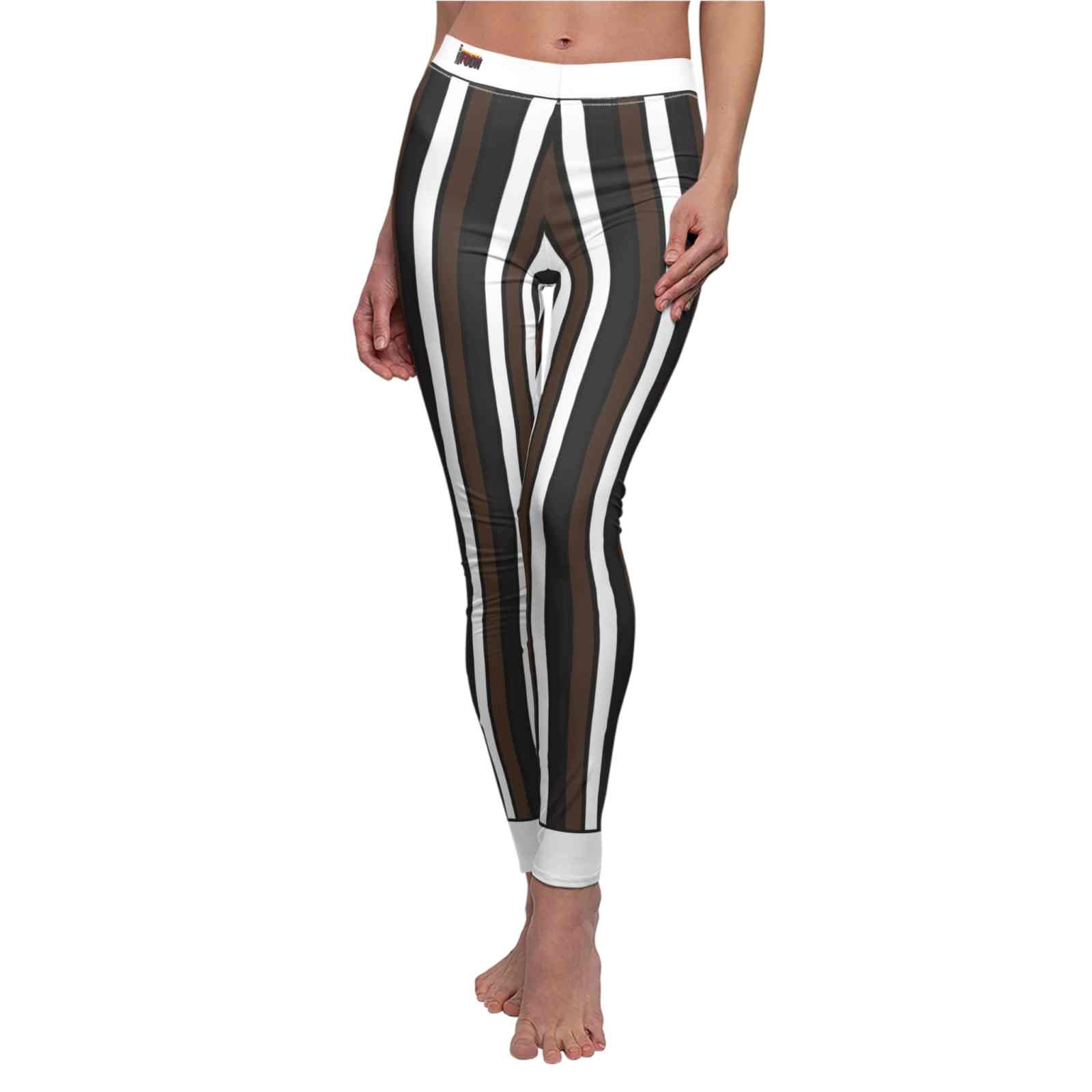 Chic Striped High Waist Yoga Leggings Damen - Premium Designer Activewear, Sustainable Fashion