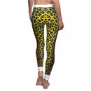 Fierce Leopard Print Leggings for Women with a vibrant leopard pattern, designed for casual wear or fitness activities. These high-waist leggings offer compression support and a seamless fit, making them perfect as gym leggings or for lounging around. Embrace a sporty look with these sport-luxe leggings that provide flexibility and style.