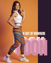 Colorful Bohemian Leggings, Vibrant Yoga Pants, Festival Attire, Casual Wear, Unique Print Activewear, Gift for Her - Studio Nowhere All Over Prints