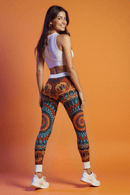 Colorful Bohemian Leggings, Vibrant Yoga Pants, Festival Attire, Casual Wear, Unique Print Activewear, Gift for Her - Studio Nowhere All Over Prints
