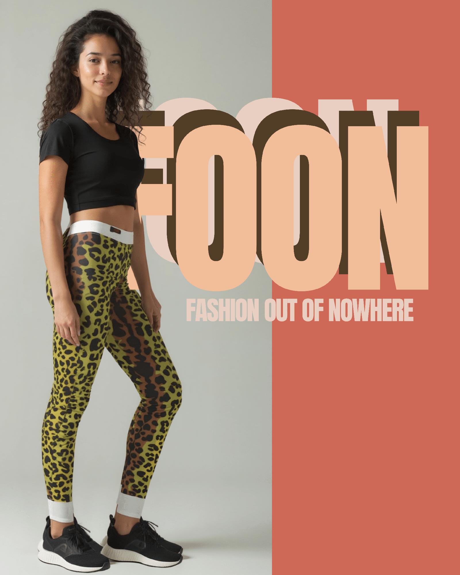 Fierce Leopard Print High Waist Leggings for Women - Designer Yoga, Gym & Casual Activewear