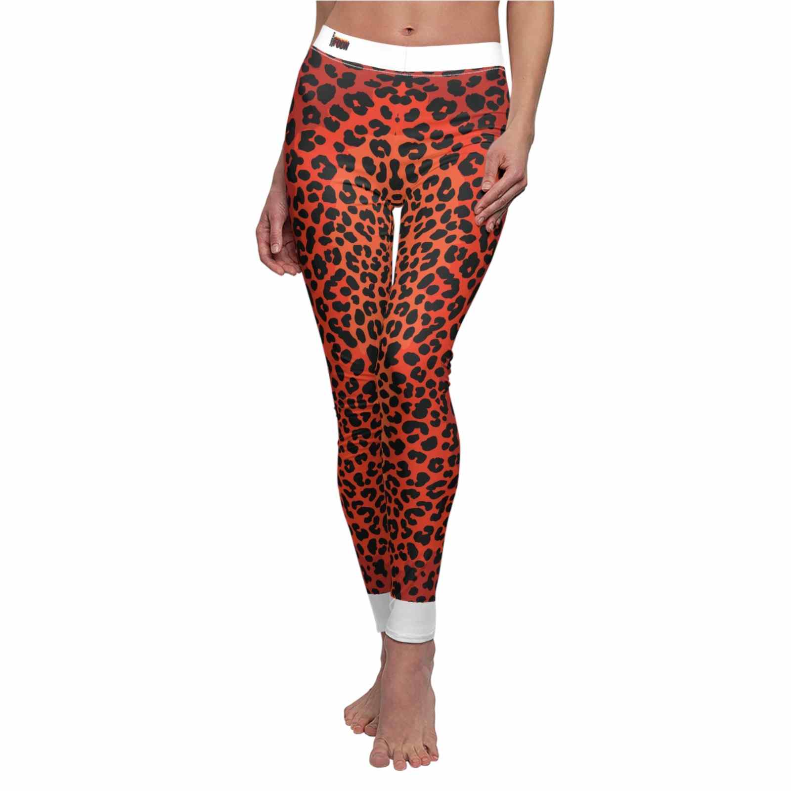 Fierce Leopard Print Leggings for Women - High Waist Premium Yoga & Sport Leggings - Sustainable Fashion