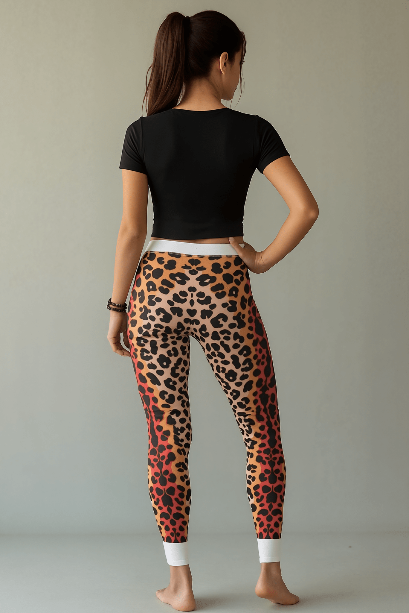 Leopard Print Casual Leggings for Women, Trendy Workout Pants, Fitness Leggings, Fashionable Homewear, Unique Gift for Her - Studio Nowhere All Over Prints
