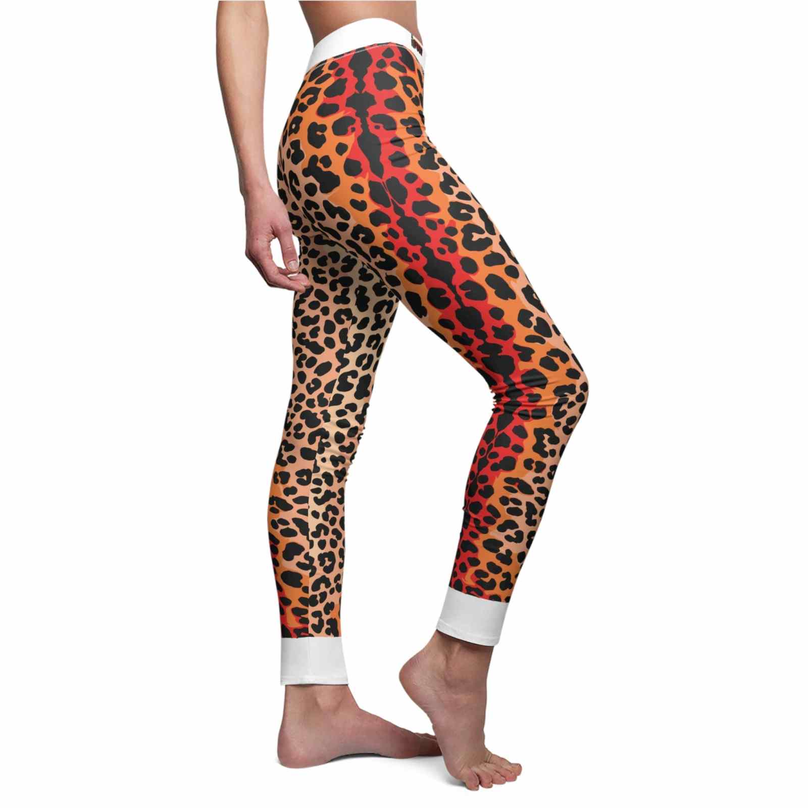 Leopard Print Casual Leggings for Women, Trendy Workout Pants, Fitness Leggings, Fashionable Homewear, Unique Gift for Her - Studio Nowhere All Over Prints