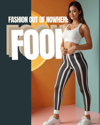 Stylish Women's Cut & Sew Black Striped Leggings, Casual Comfort Pants, Trendy Activewear, Unique Fashion Leggings, Gift for Her - Studio Nowhere All Over Prints