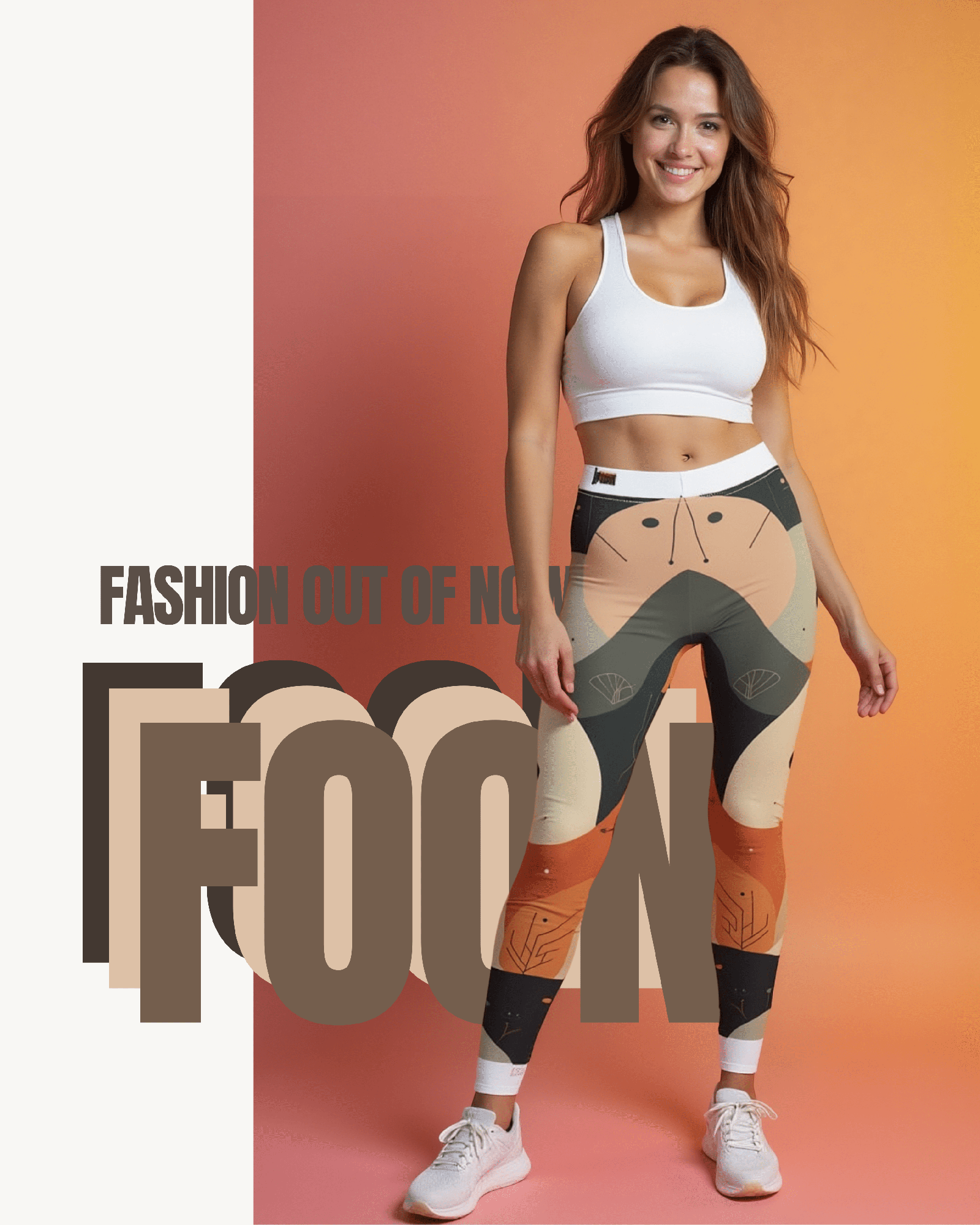High Waist Leopard Print Leggings for Women by Christofffe | Designer Sustainable Yoga & Fitness Leggings