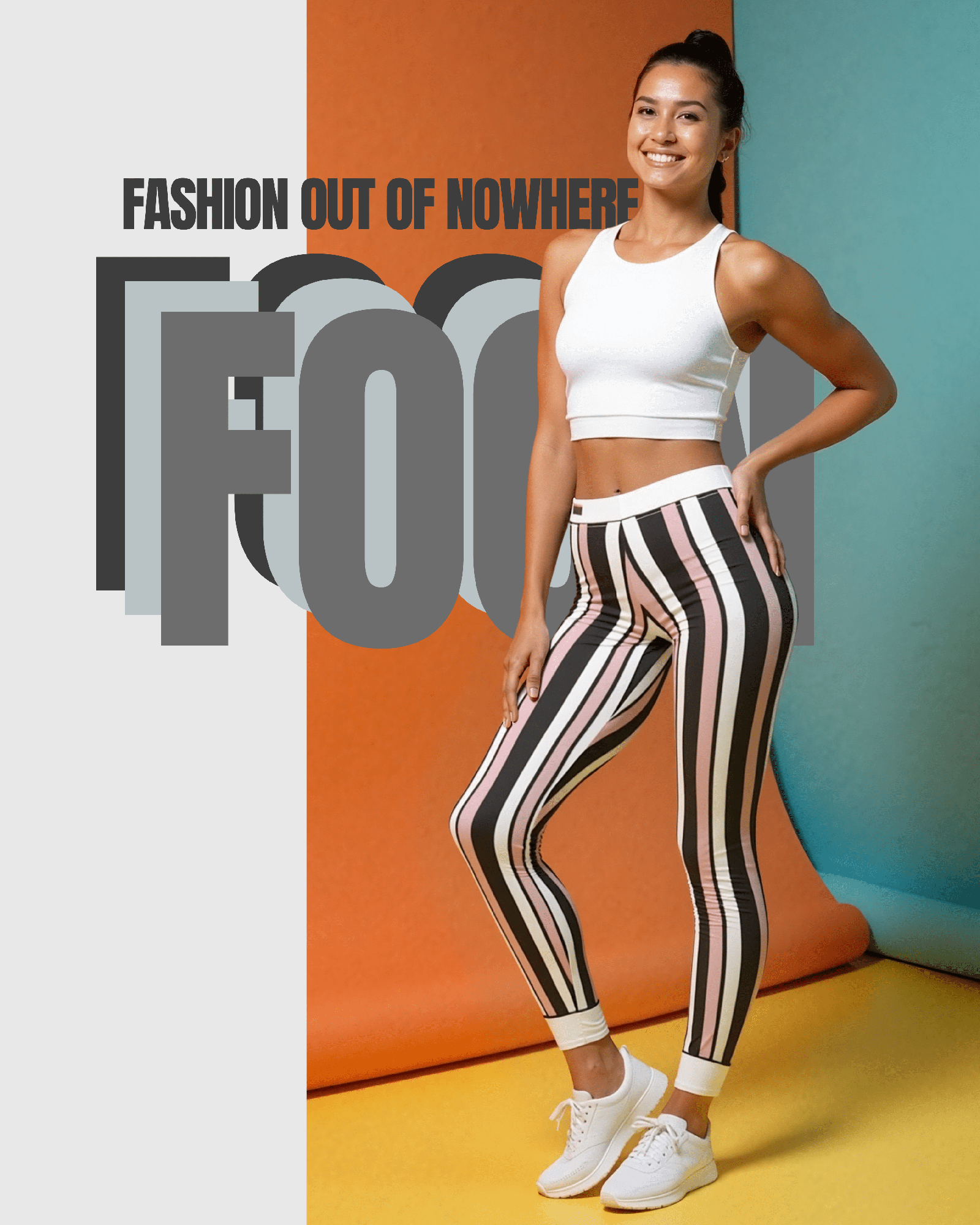 Trendy Women's Designer Leggings - High Waist, AOP Activewear for Yoga, Workout & Everyday Style