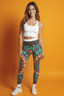Vibrant Kaleidoscope Women's Leggings, Casual Wear, Yoga Pants, Festival Fashion, Colorful Activewear - Studio Nowhere All Over Prints
