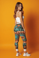Vibrant Kaleidoscope Women's Leggings, Casual Wear, Yoga Pants, Festival Fashion, Colorful Activewear - Studio Nowhere All Over Prints