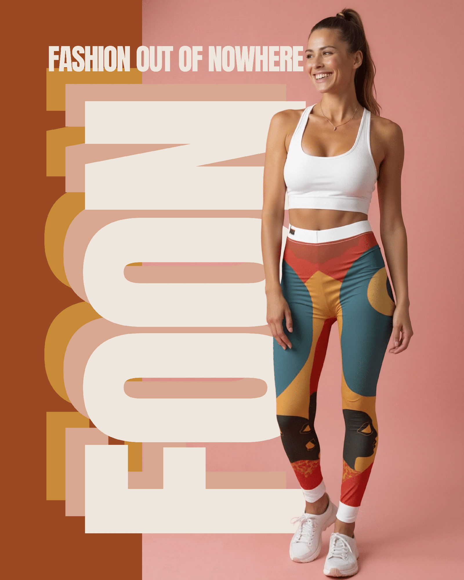 Vibrant Women's Designer Leggings - High Waist, Sustainable Yoga & Workout Pants, Unique Art Print