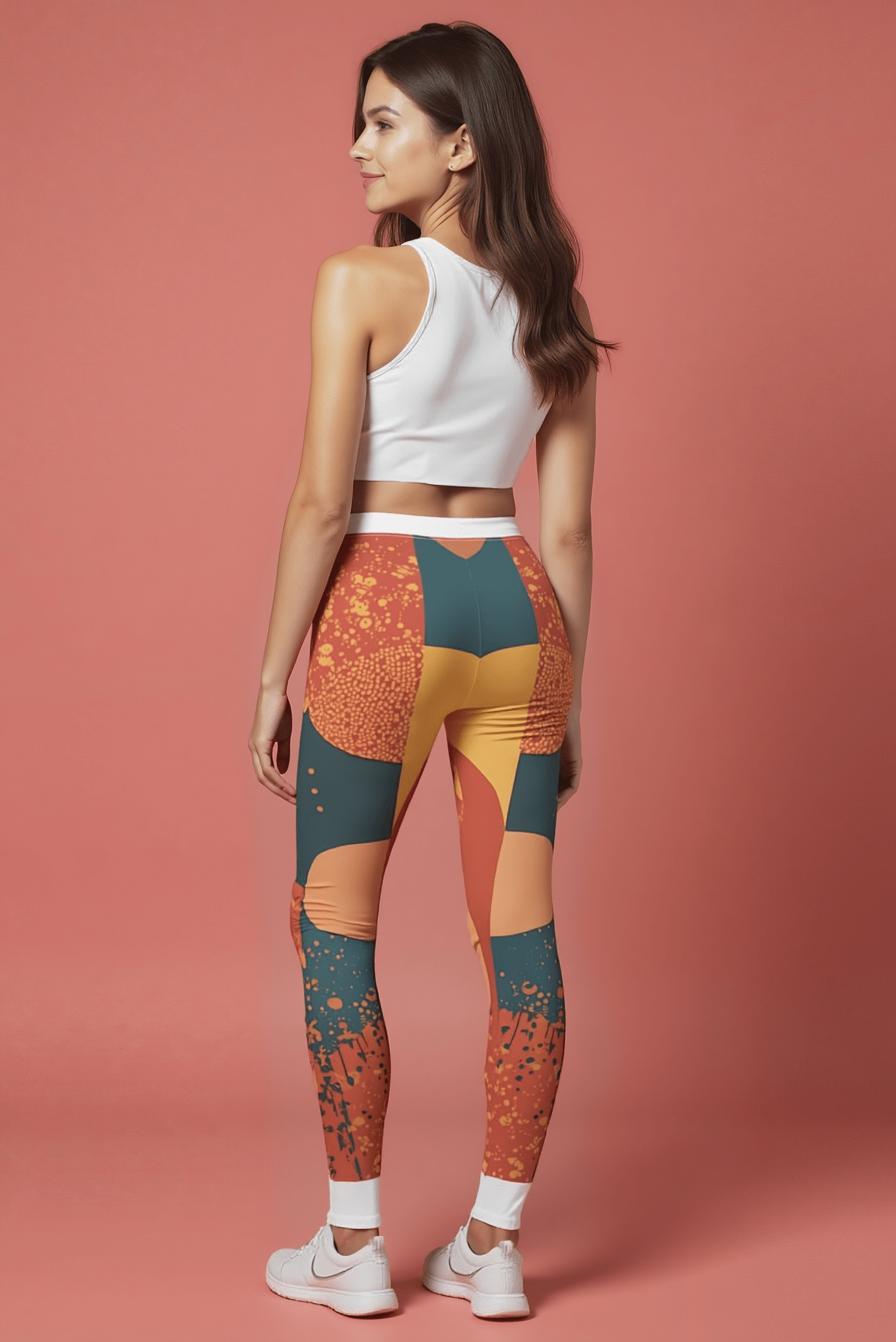Vibrant Women's Casual Leggings, Colorful Activewear Leggings, Fitness Leggings, Hipster Leggings, Trendy Work - Out Pants - Studio Nowhere All Over Prints