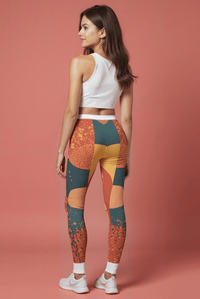 Vibrant Women's Casual Leggings, Colorful Activewear Leggings, Fitness Leggings, Hipster Leggings, Trendy Work - Out Pants - Studio Nowhere All Over Prints