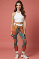 Vibrant Women's Casual Leggings, Colorful Activewear Leggings, Fitness Leggings, Hipster Leggings, Trendy Work - Out Pants - Studio Nowhere All Over Prints