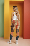 Vibrant Women's Casual Leggings, Colorful Stretchy Pants, Activewear, Fitness Leggings, Unique Patterned Tights - Studio Nowhere All Over Prints