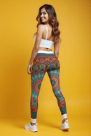 Women's Boho Patterned Leggings - Casual Chic Activewear, Yoga Leggings, Fitness Pants, Spring Fashion, Gift for Her - Studio Nowhere All Over Prints